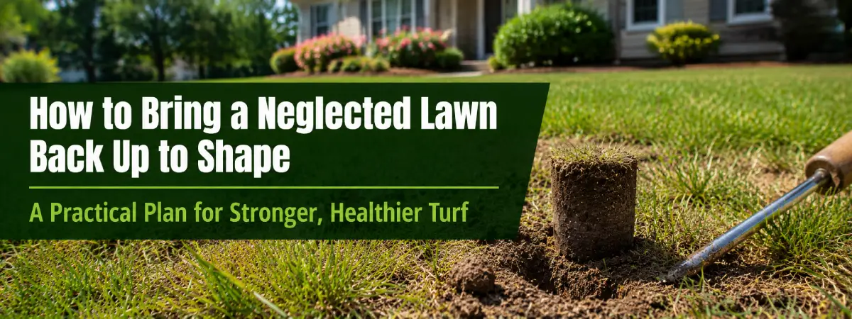 core aeration and lawn treatment support for compacted turf