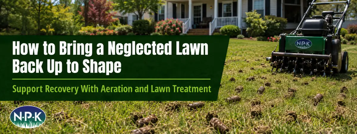 recovering lawn near a South Carolina home after weed and soil care